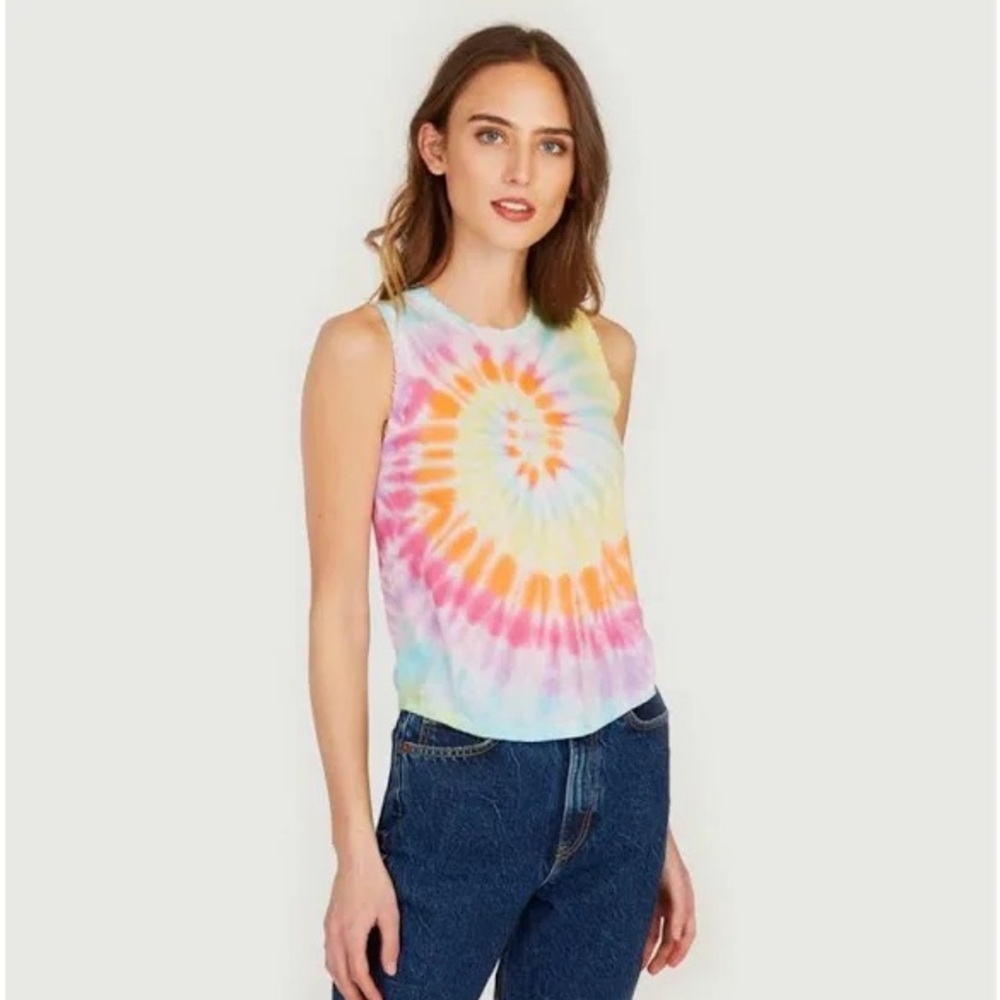NWT Autumn Cashmere Rainbow Tie Dye Tank